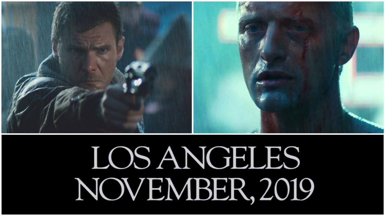 Blade Runner 1982 - Los Angeles Novembre 2019