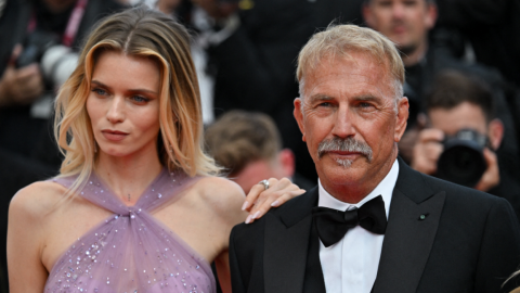 Cannes jour 6 : Kevin Costner et l'actrice Abbey Lee Kershaw