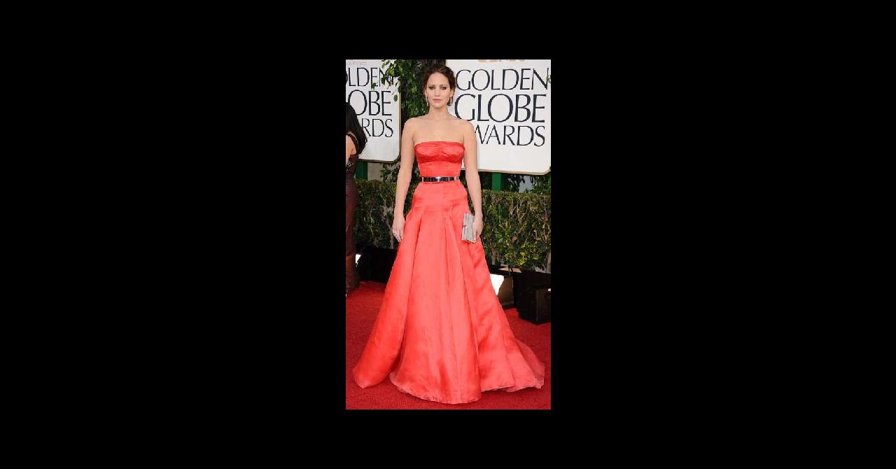 Photos Golden Globes 2013 Jennifer Lawrence Meilleure Actrice Renversante Dans Sa Robe Dior 