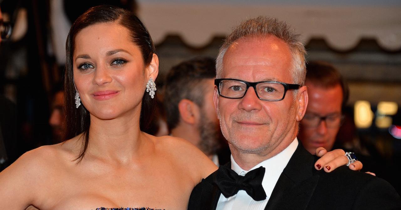 Marion Cotillard et Thierry Frémaux au Festival de Cannes 2015