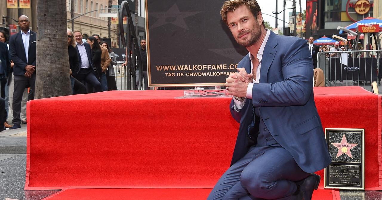 Chris Hemsworth reçoit son étoile sur Hollywood Boulevard