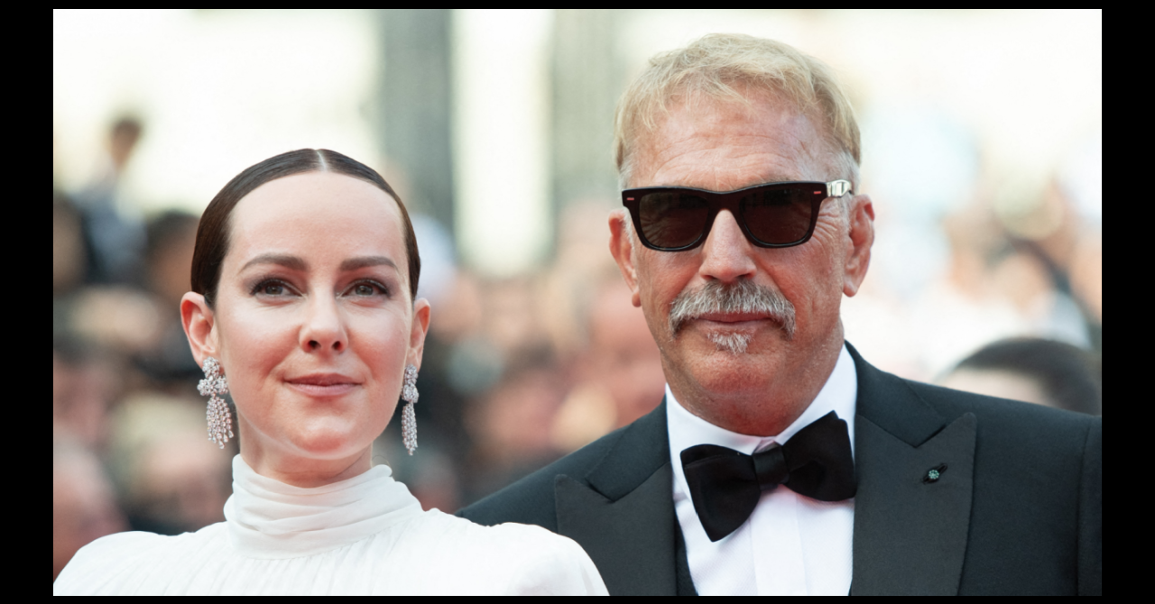 Cannes jour 6 : Kevin Costner a aussi posé avec les comédiennes phares de Horizon, comme ici Jena Malone