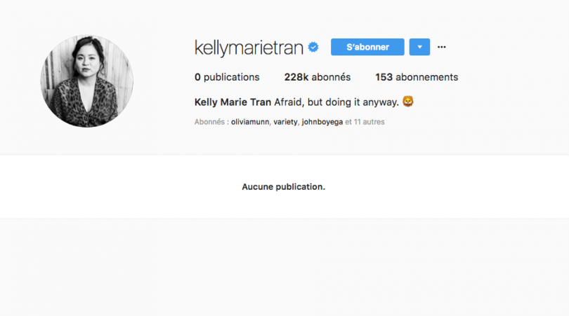 Compte Instagram de Kelly Marie Tran