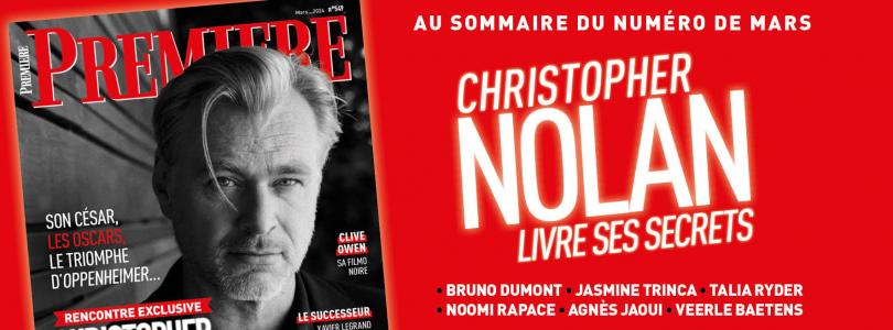 Nolan en couverture de Première