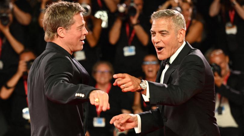 Brad Pitt et George Clooney